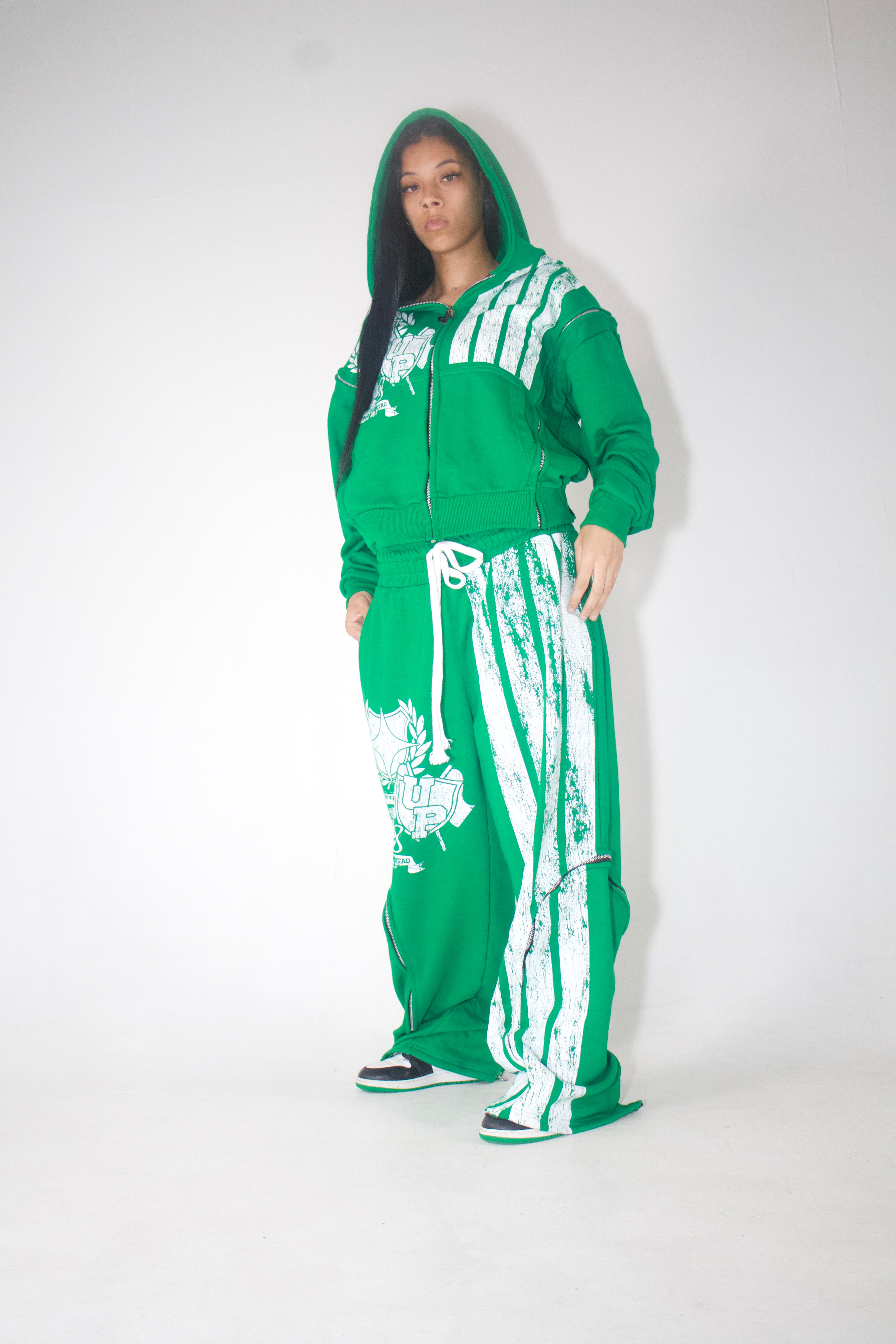 GREEN - UP INTERCHANGEABLE TRACKSUIT