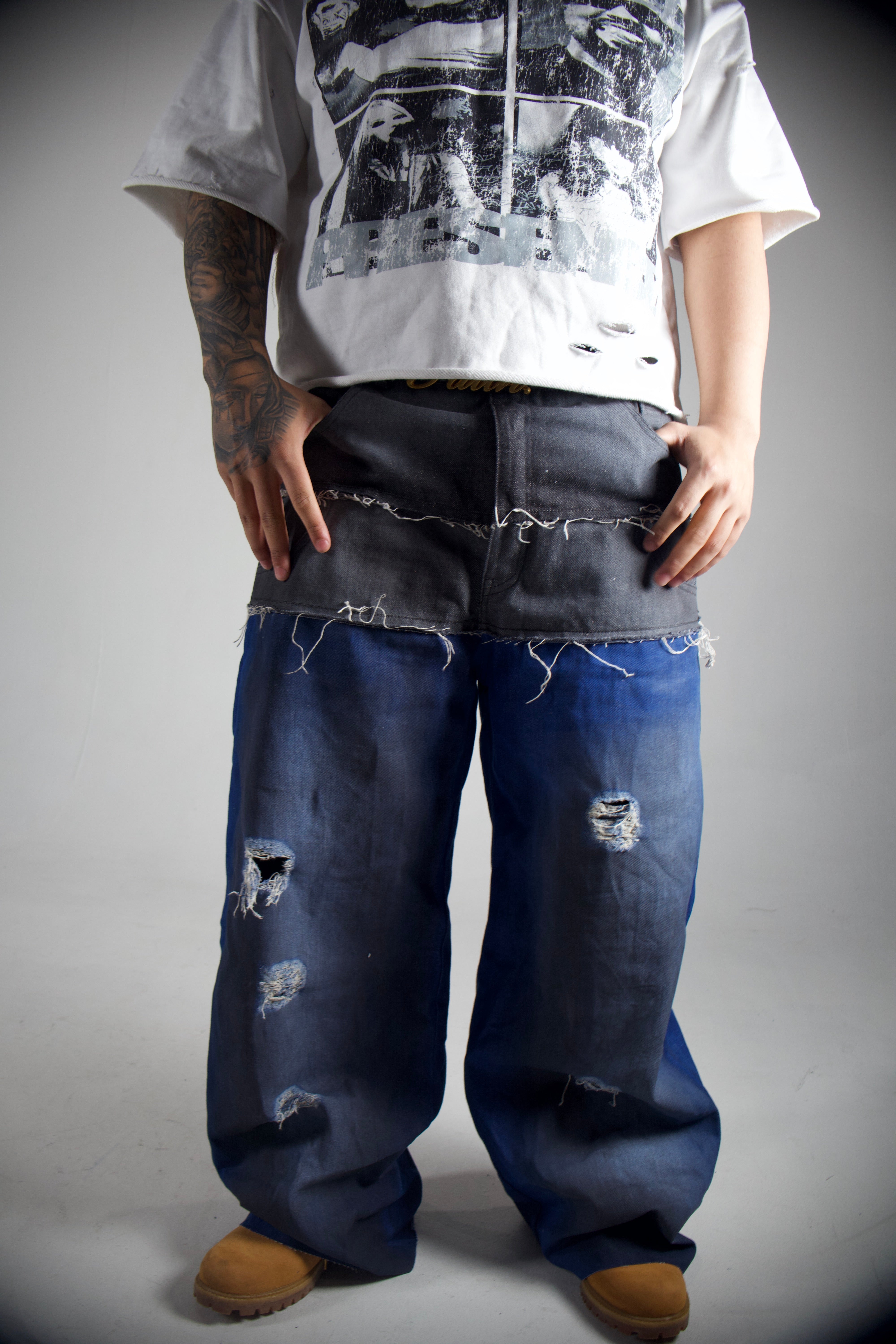FRACTURED DENIM